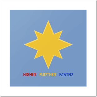 Higher Further Faster Posters and Art
